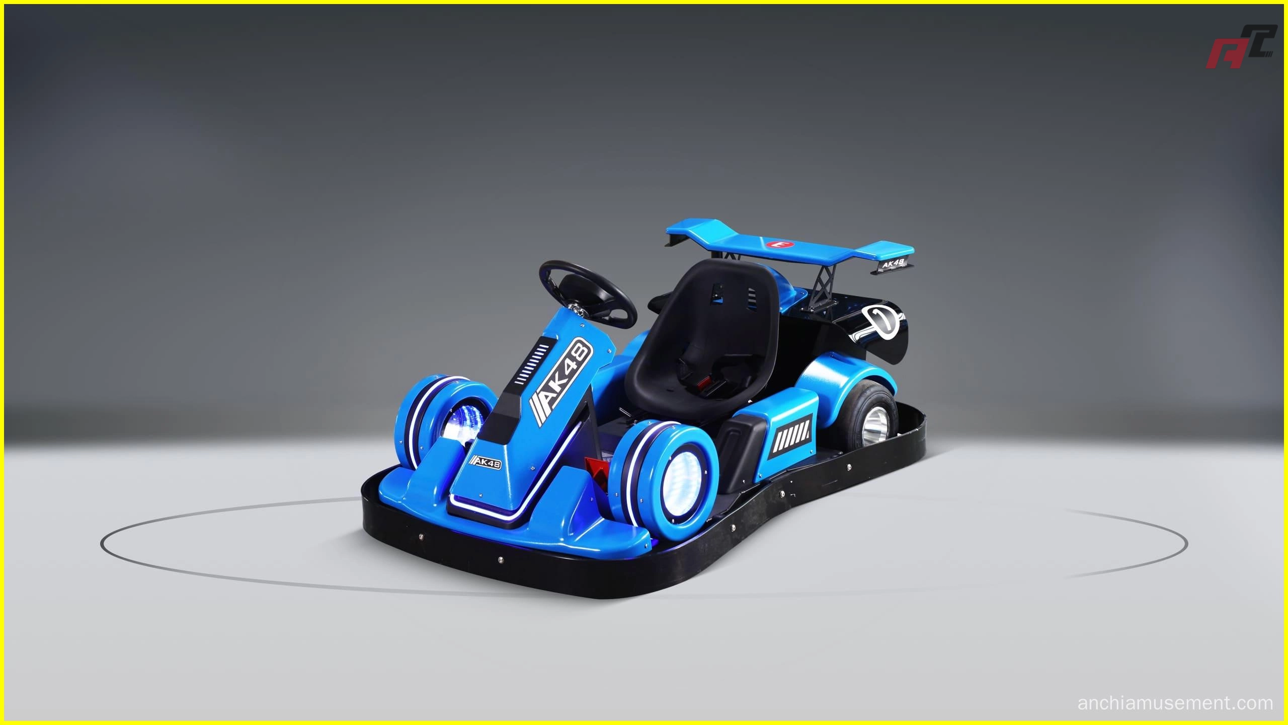 AK-48-Kart-électrique-pour-enfants-Bleu Kart électrique pour enfants AK 48 Bleu