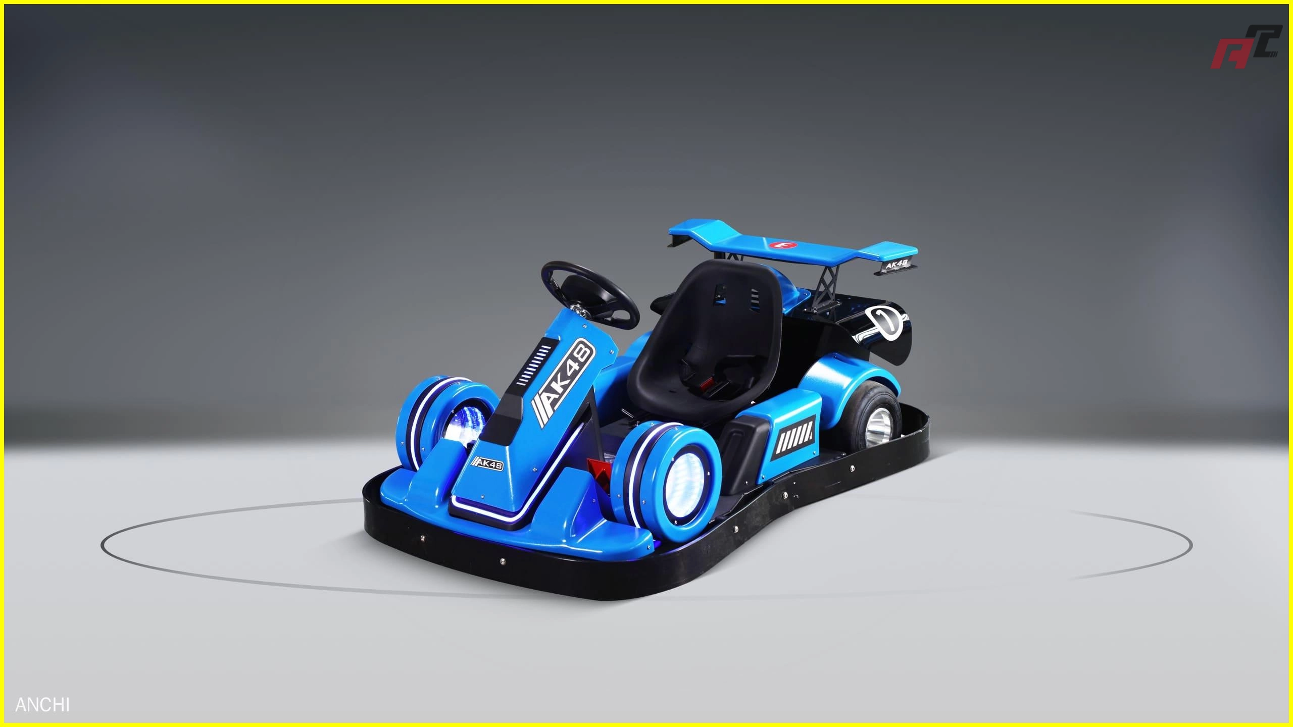 Kart eléctrico para niños AK-48, color azul Kart eléctrico para niños AK 48, color azul
