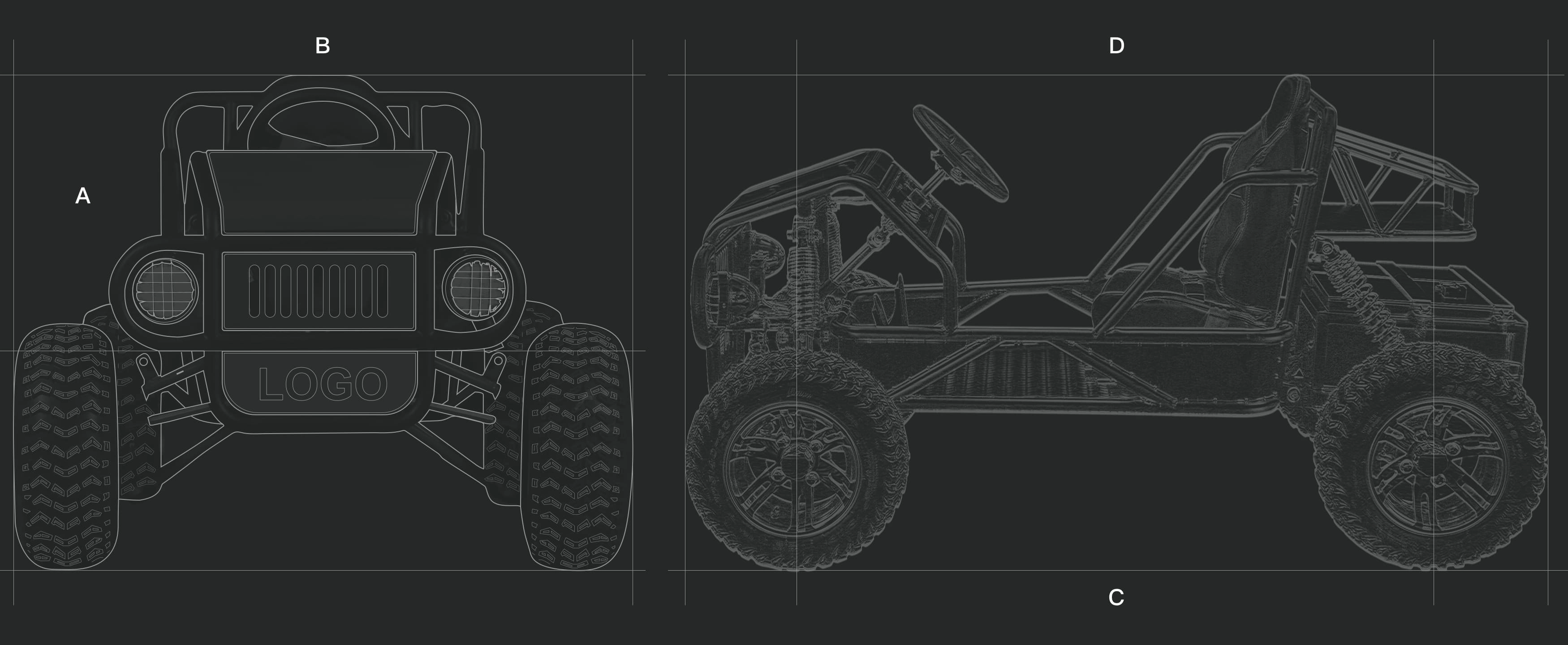 Kids Electirc One seater Off Road with Shock Absorbers