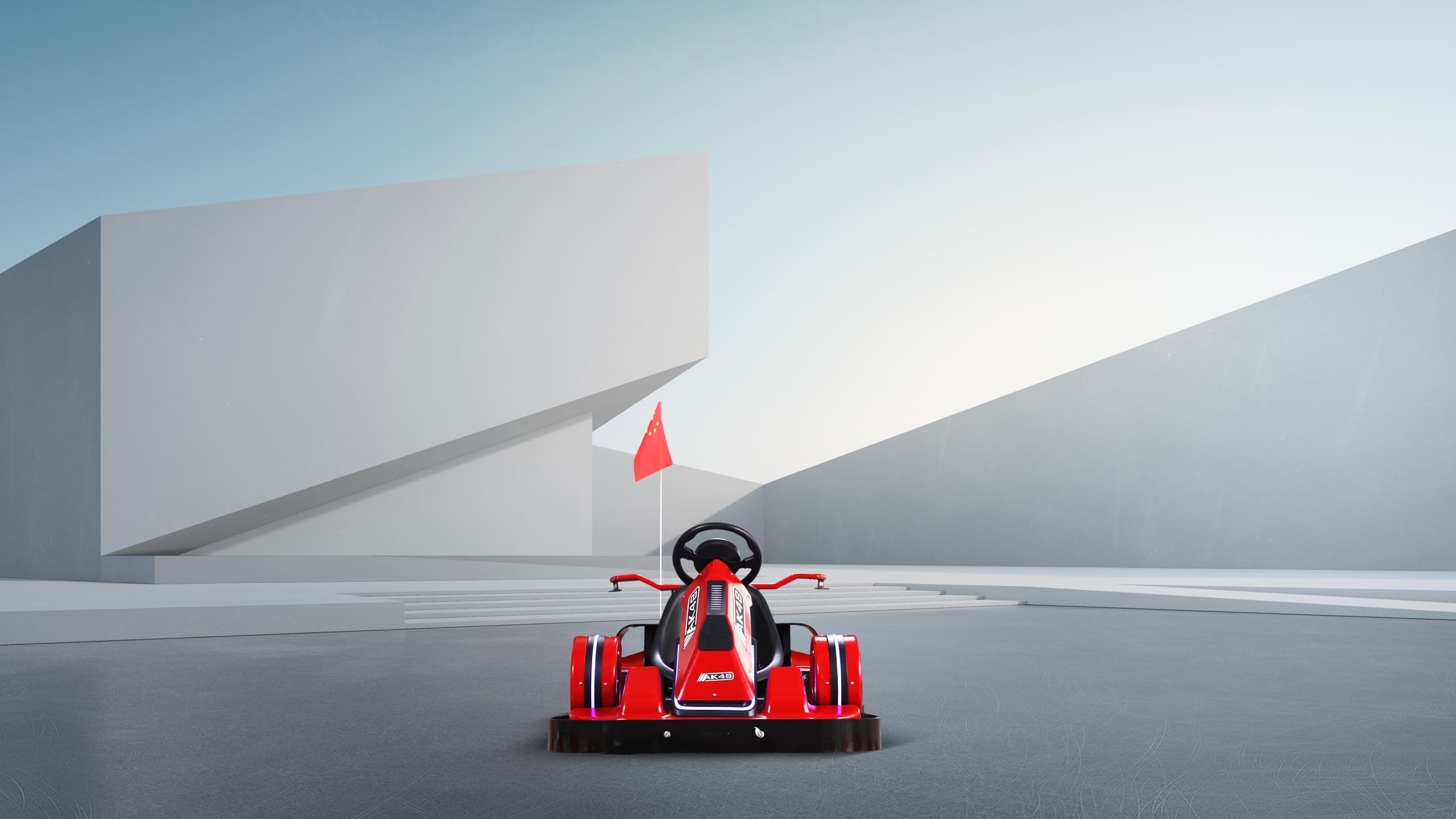 AK 48 Kids Electric Drift Go Kart Red