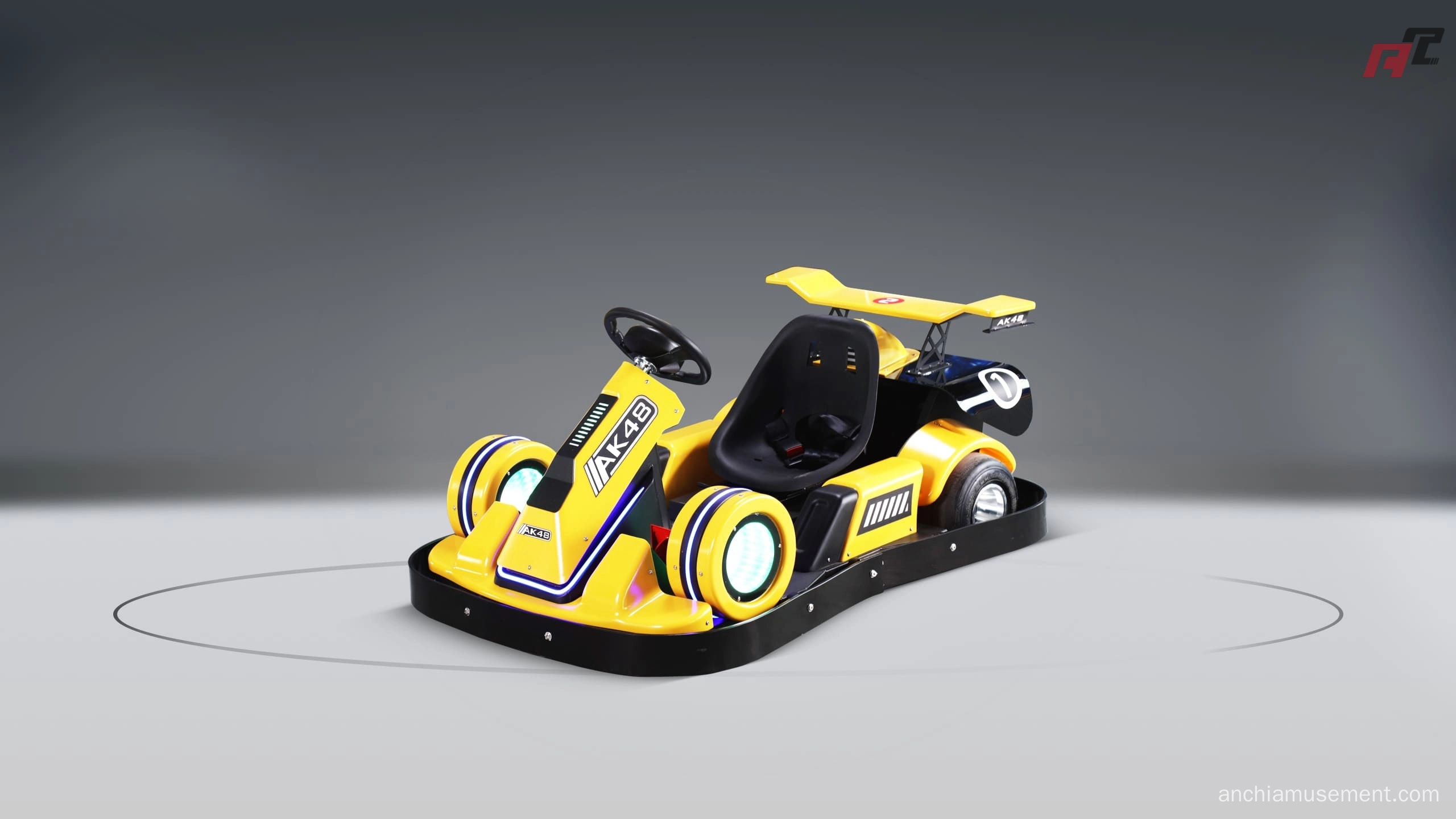 AK-48-Kids-Electric-Drift-Go-Kart-Jaune Kart électrique pour enfants AK 48 Jaune