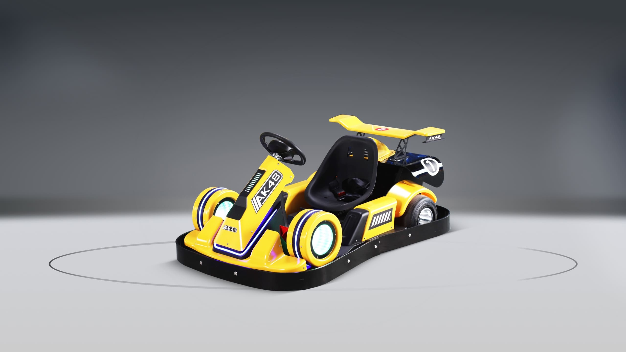 AK 48 Kids Electric Drift Go Kart Yellow