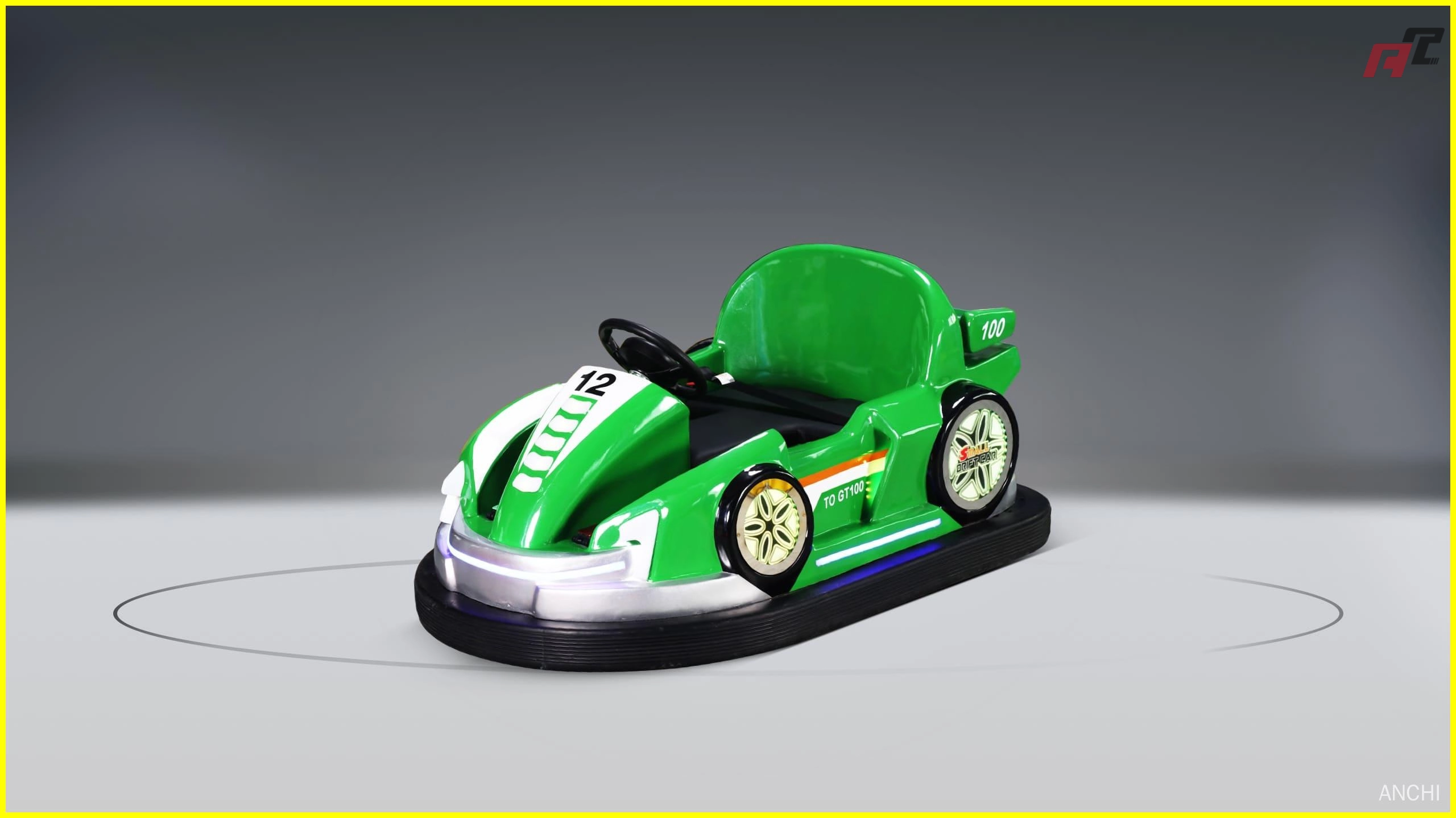 Coche de choque de Minnie Mouse, pequeño, verde Pequeño coche de choque Bean Drift I coche de choque de minnie mouse verde