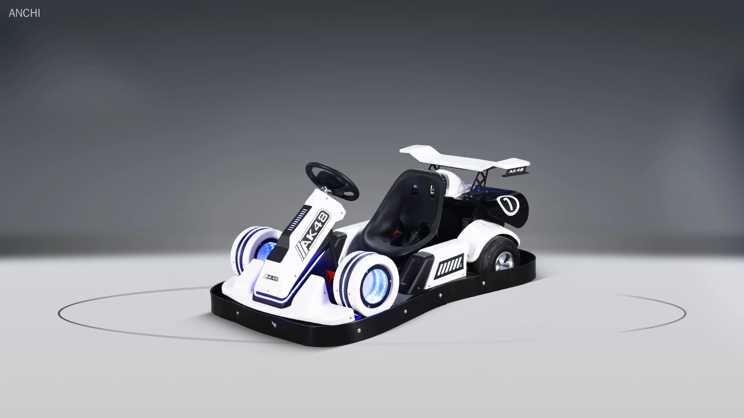 Kart électrique de drift pour enfants AK 48 Blanc