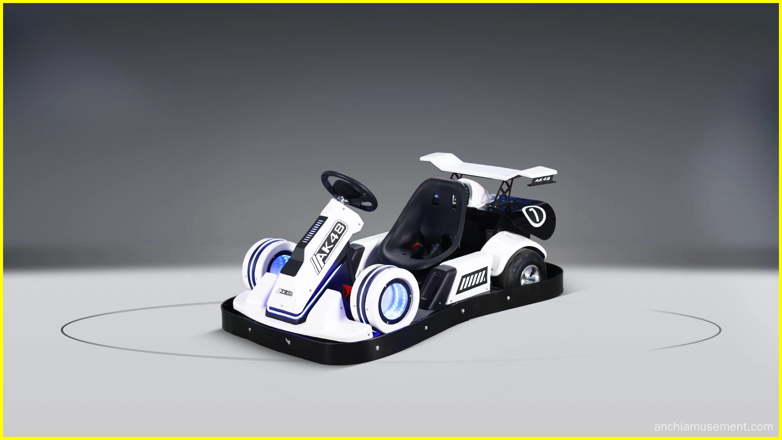 Kart électrique de drift pour enfants AK 48 Blanc