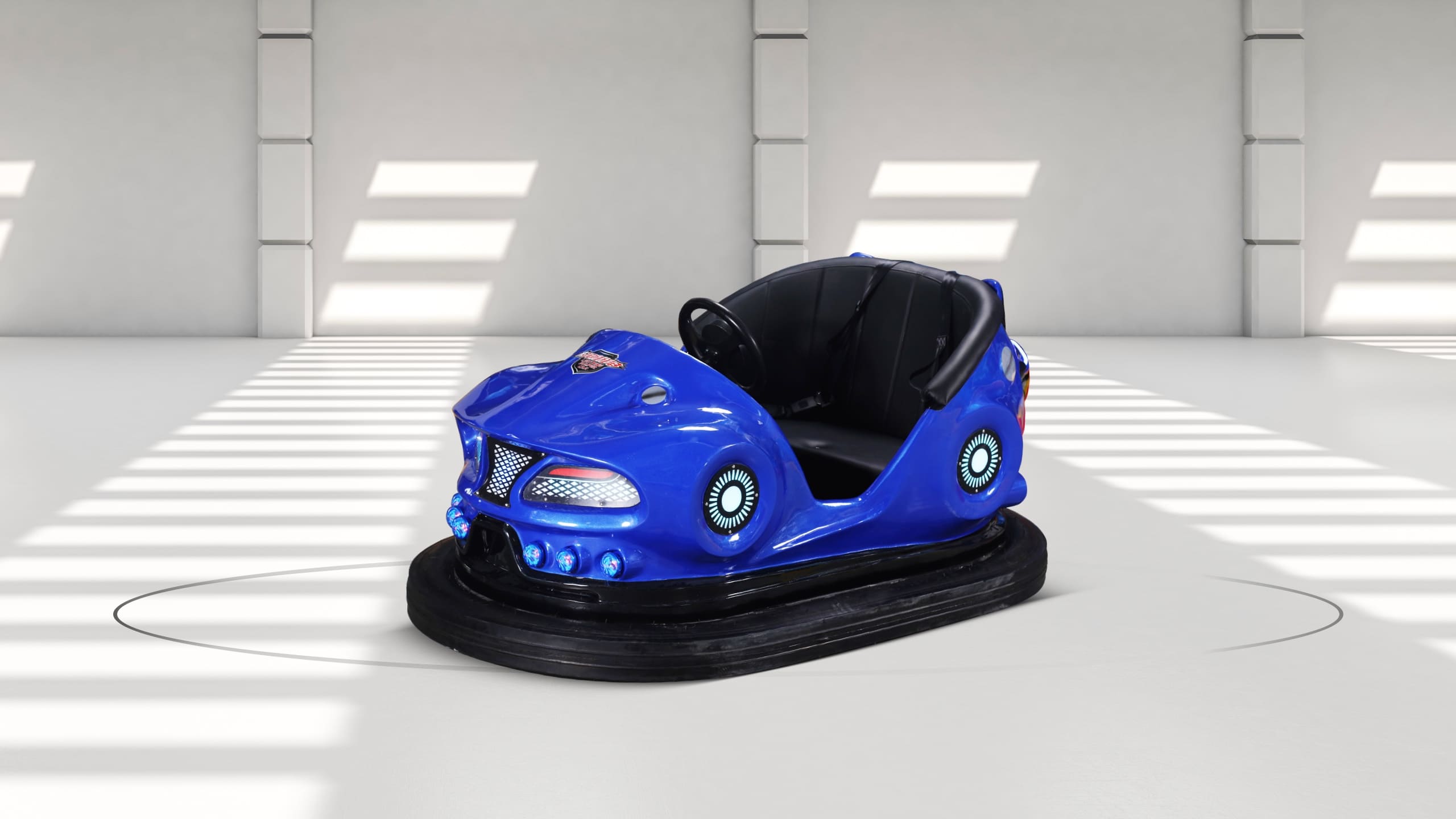 Lightning Two-seater Bumper Car Blue