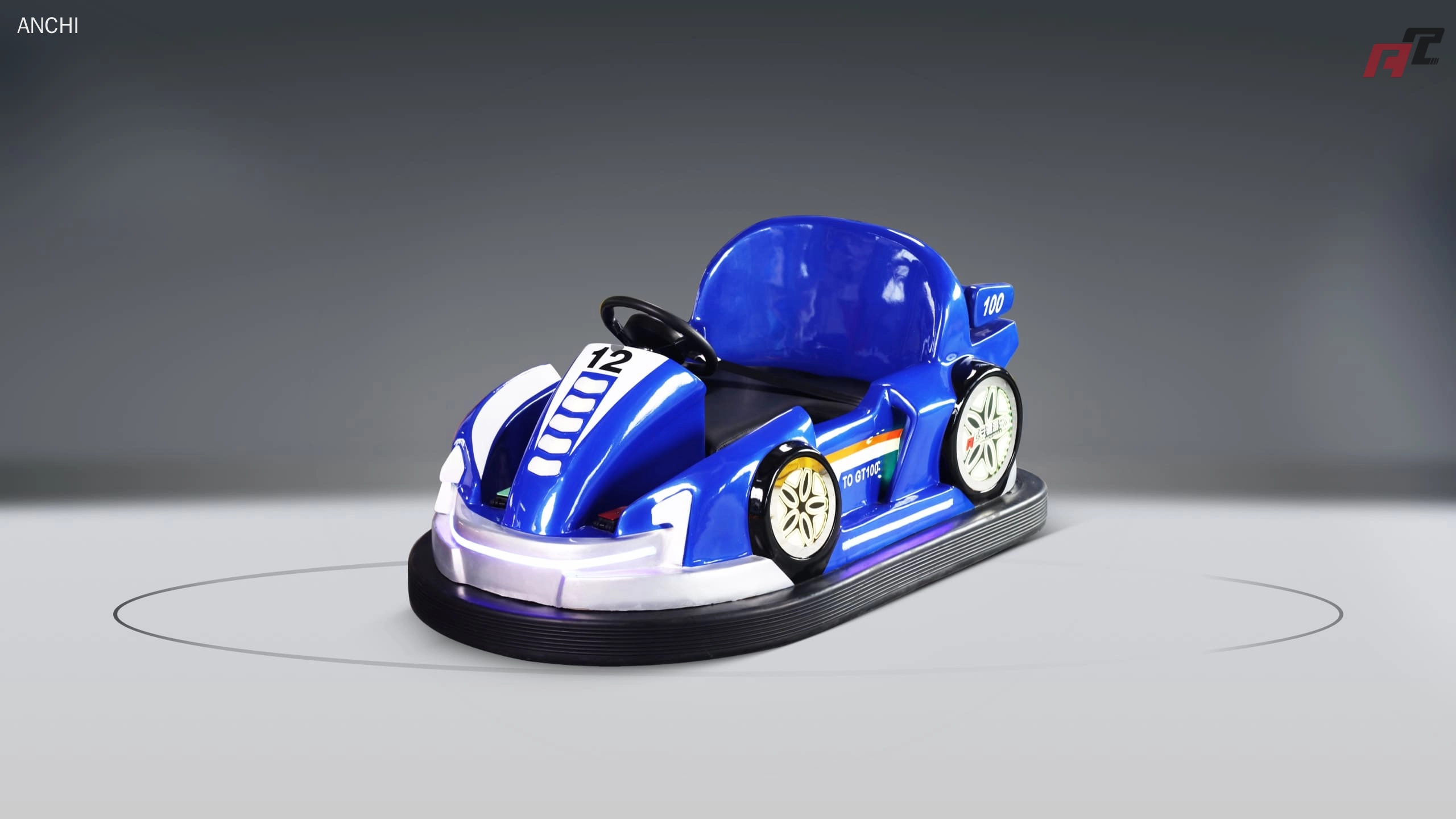 Small-Bean-Drift-Bumper-Car-I-bumper-car-синий Маленький автомобиль Bean Drift Bumper Car I бамперная машинка синего цвета