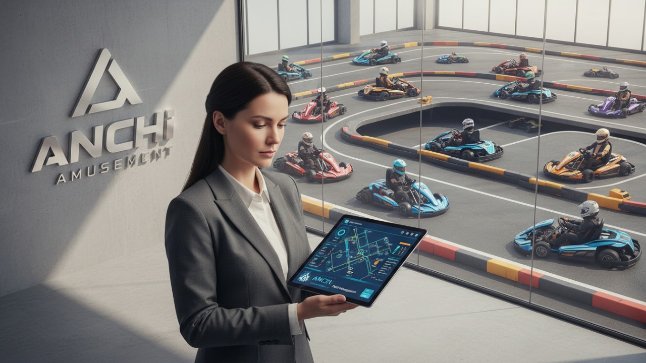 A business owner reviewing electric fleet management options from ANCHI Amusement to avoid common buying mistakes.