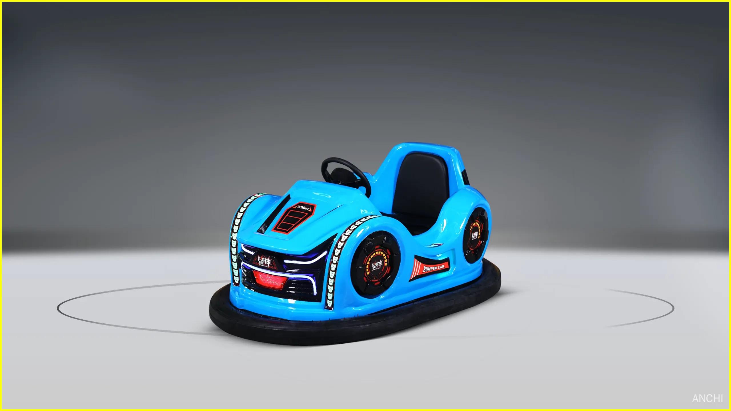 Battery Drift Bumper Car With inflatable tyre blue