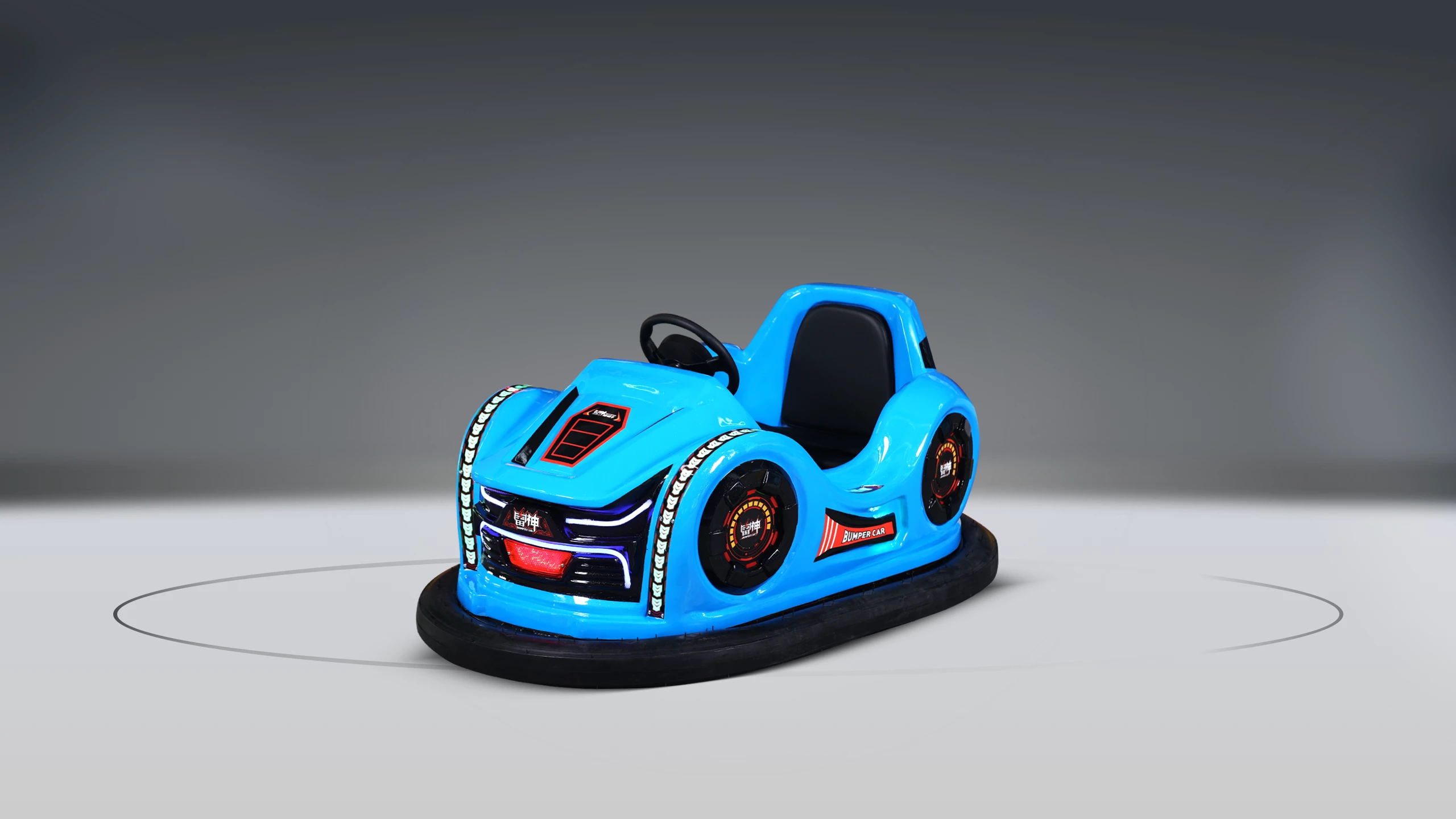 Battery Drift Bumper Car With inflatable tyre blue