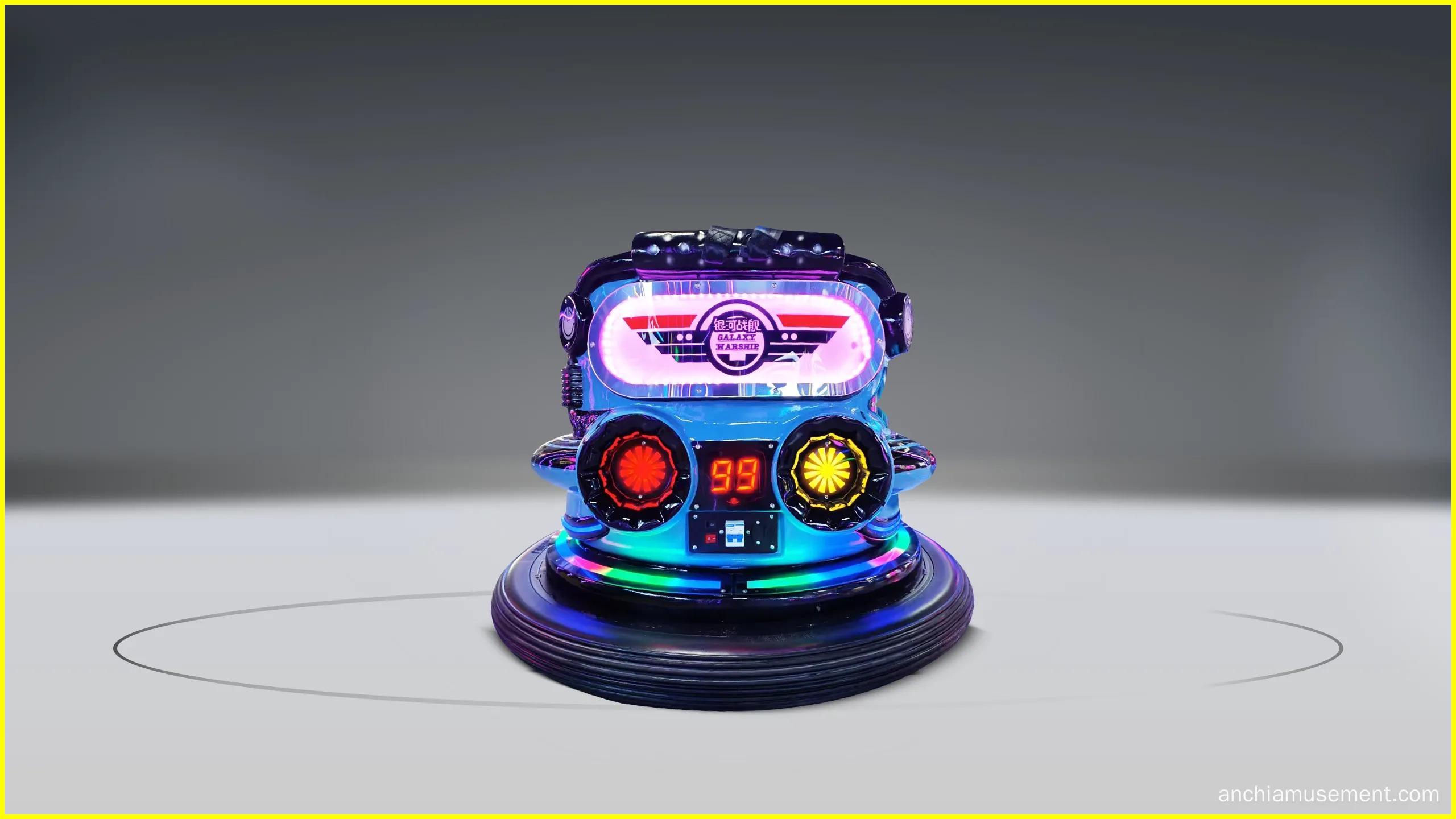 Auto-tamponneuse Galaxy Warship Laser Battle Blue