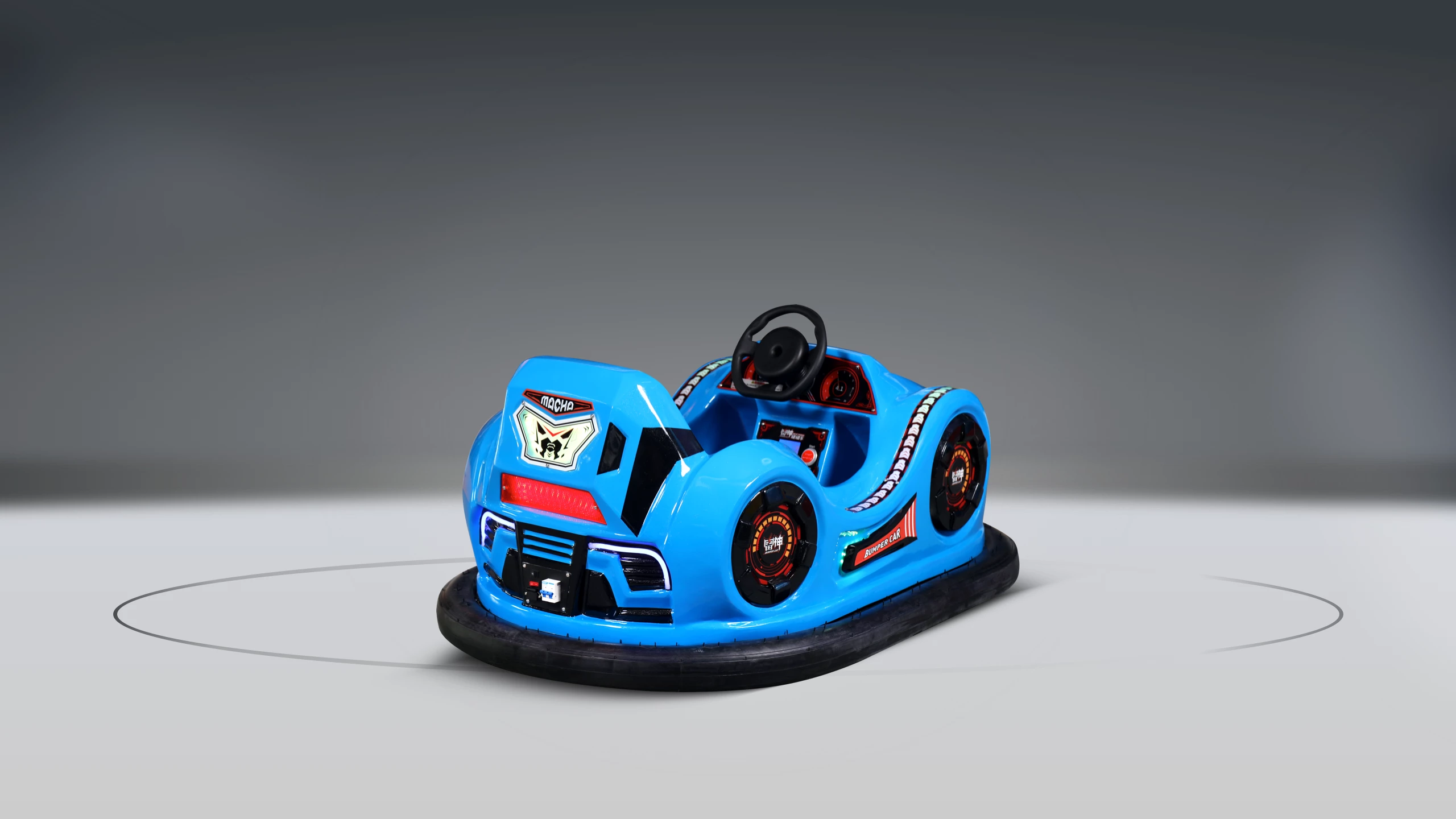 Coche de choque Galaxy Warship Laser Battle azul derecho