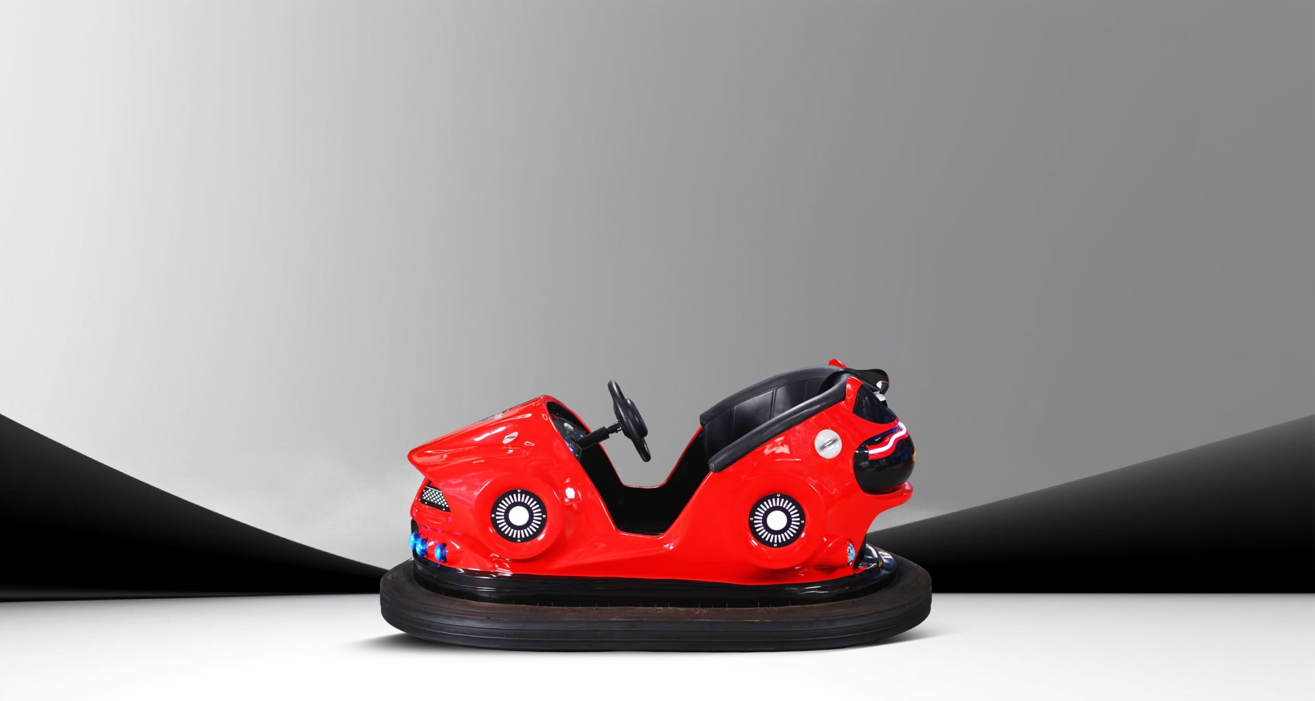 Lightning Two-seater Bumper Car Kidzone Red