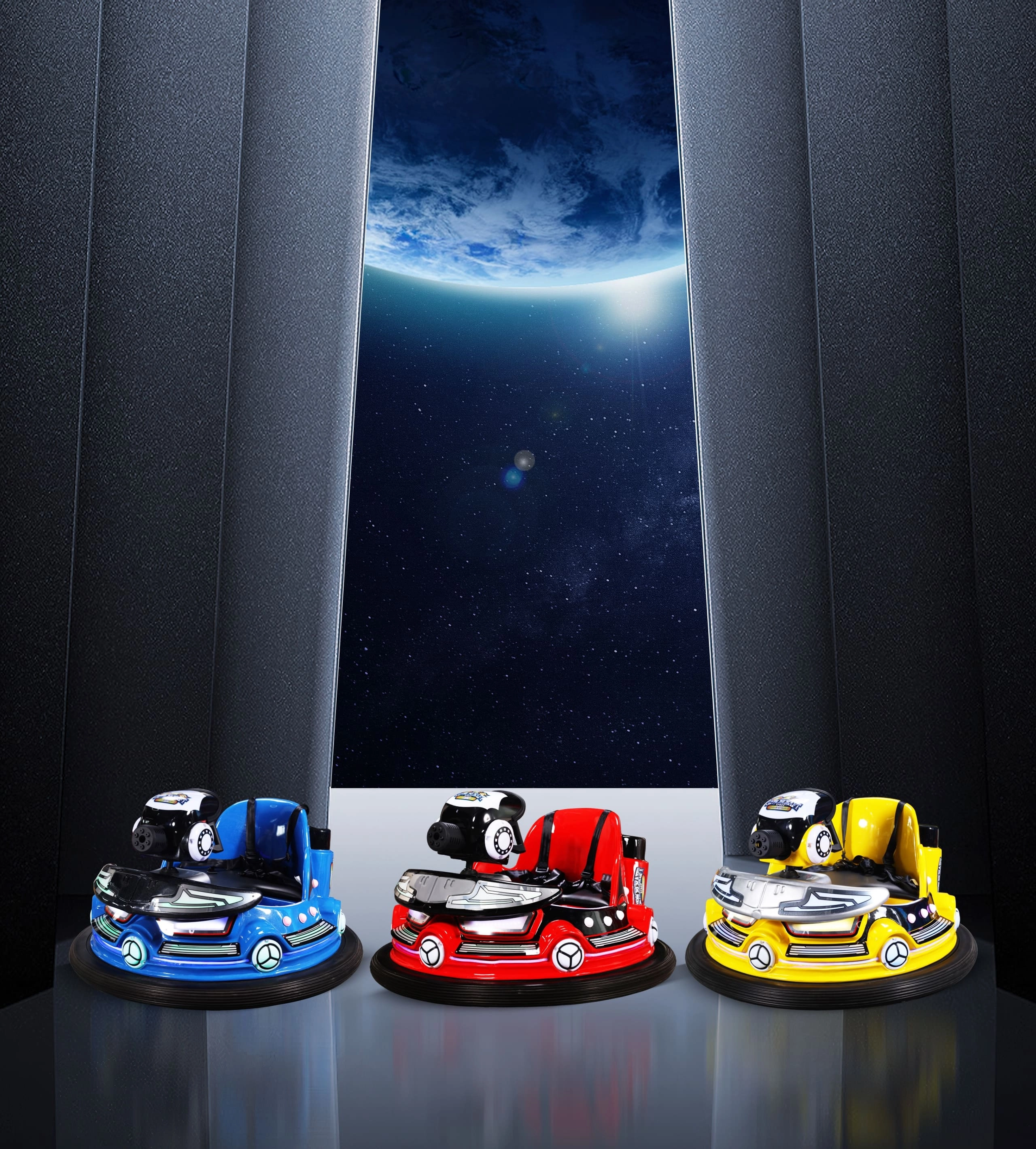 Spaceship Laser Battle Bumper Car electric 3 color