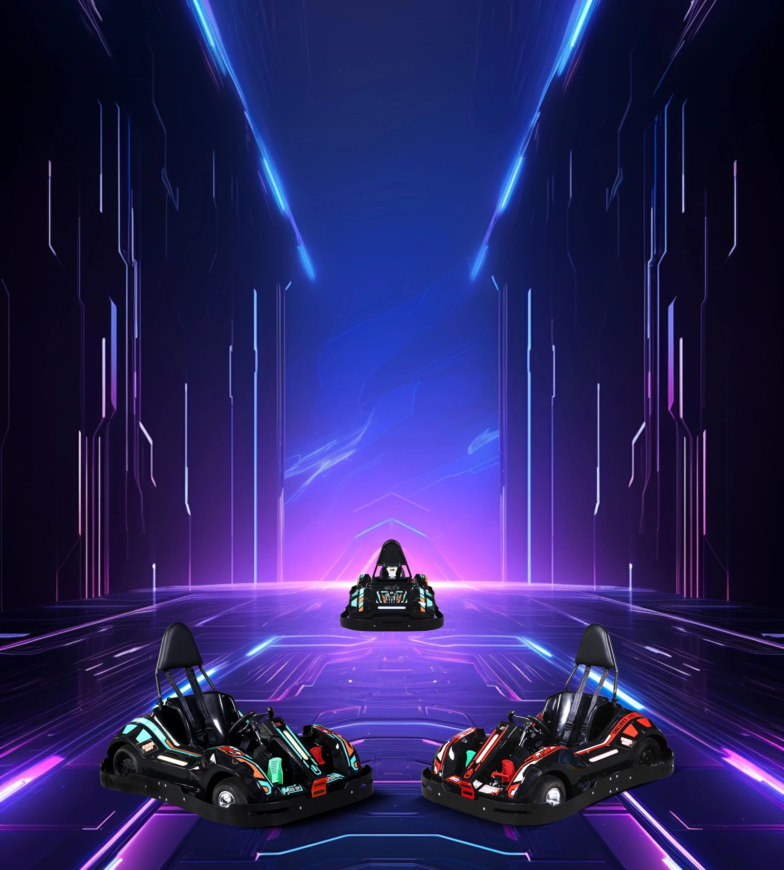 Hi Speed Electric Go Karts For Kids 3 color anchi