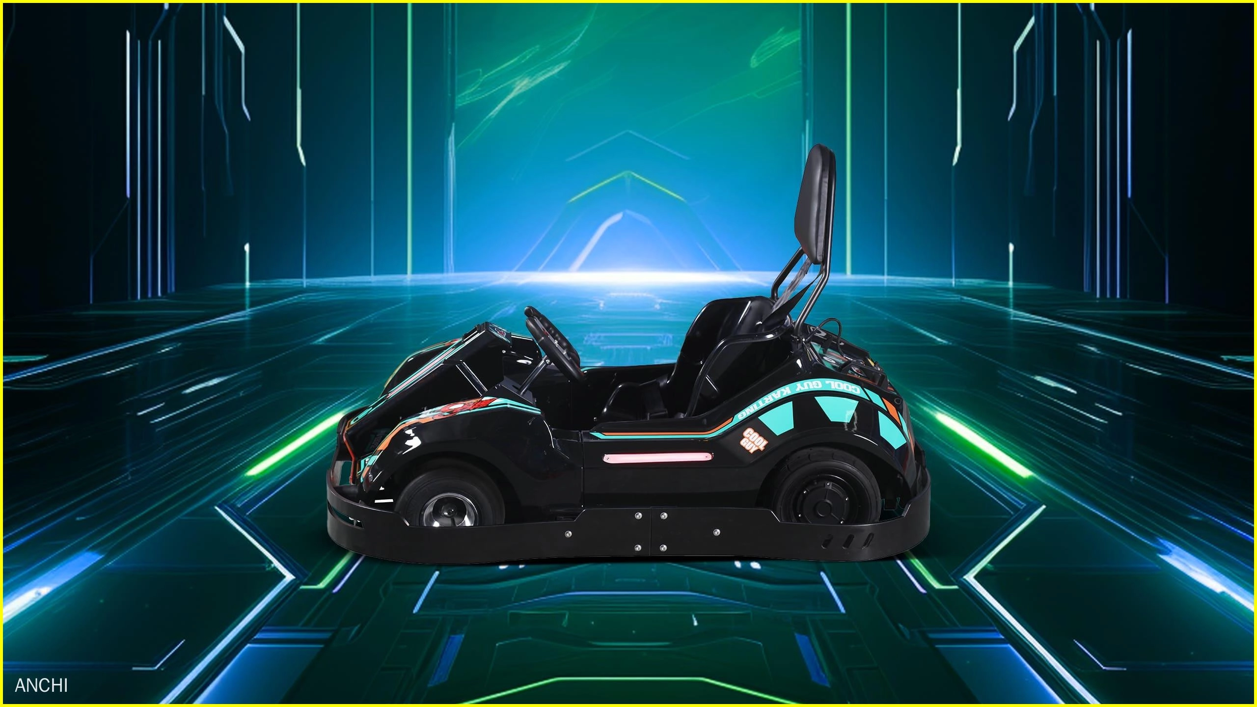 Karts électriques haute vitesse pour enfants vert anchi