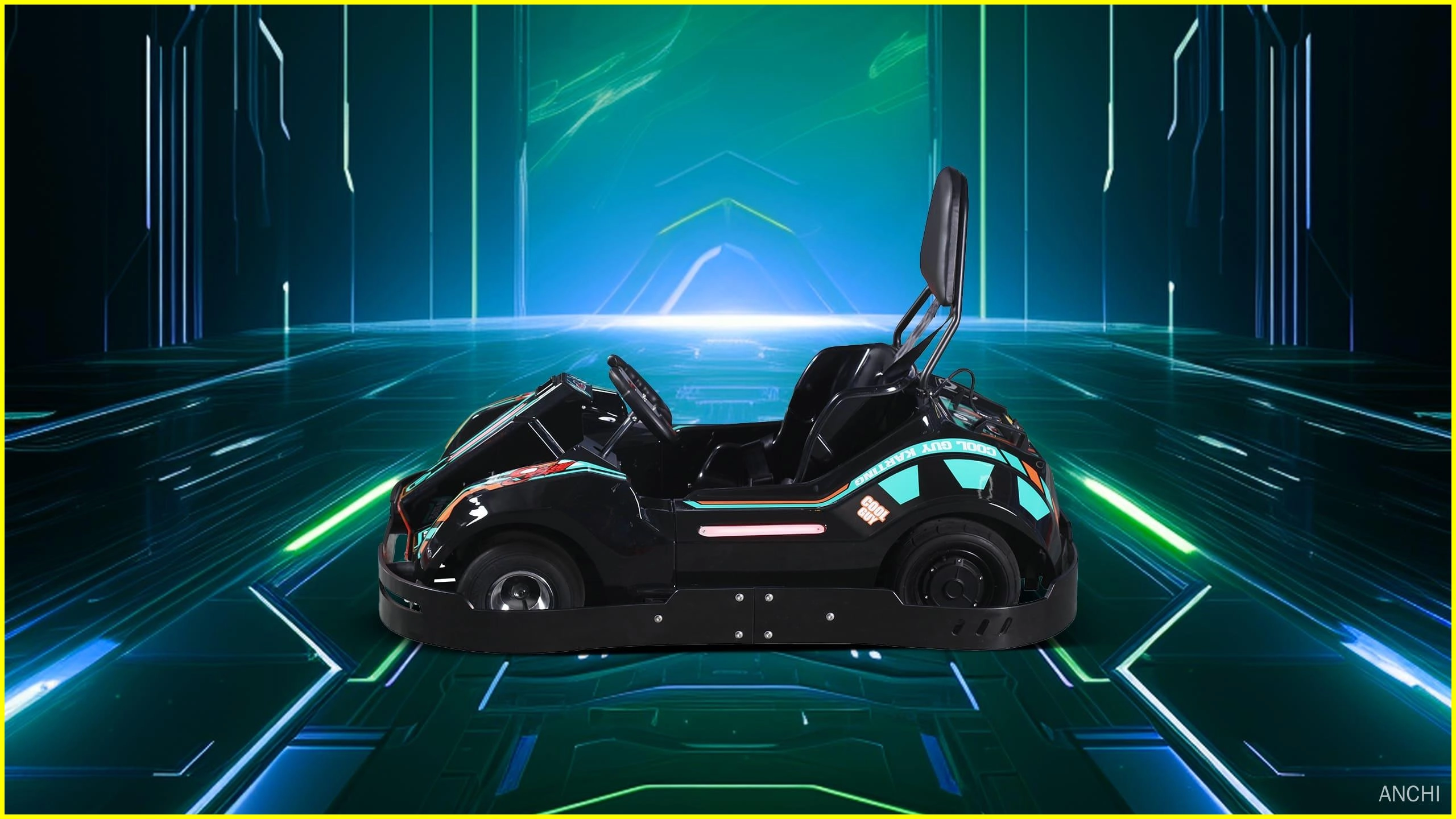 Karts électriques haute vitesse pour enfants vert anchi