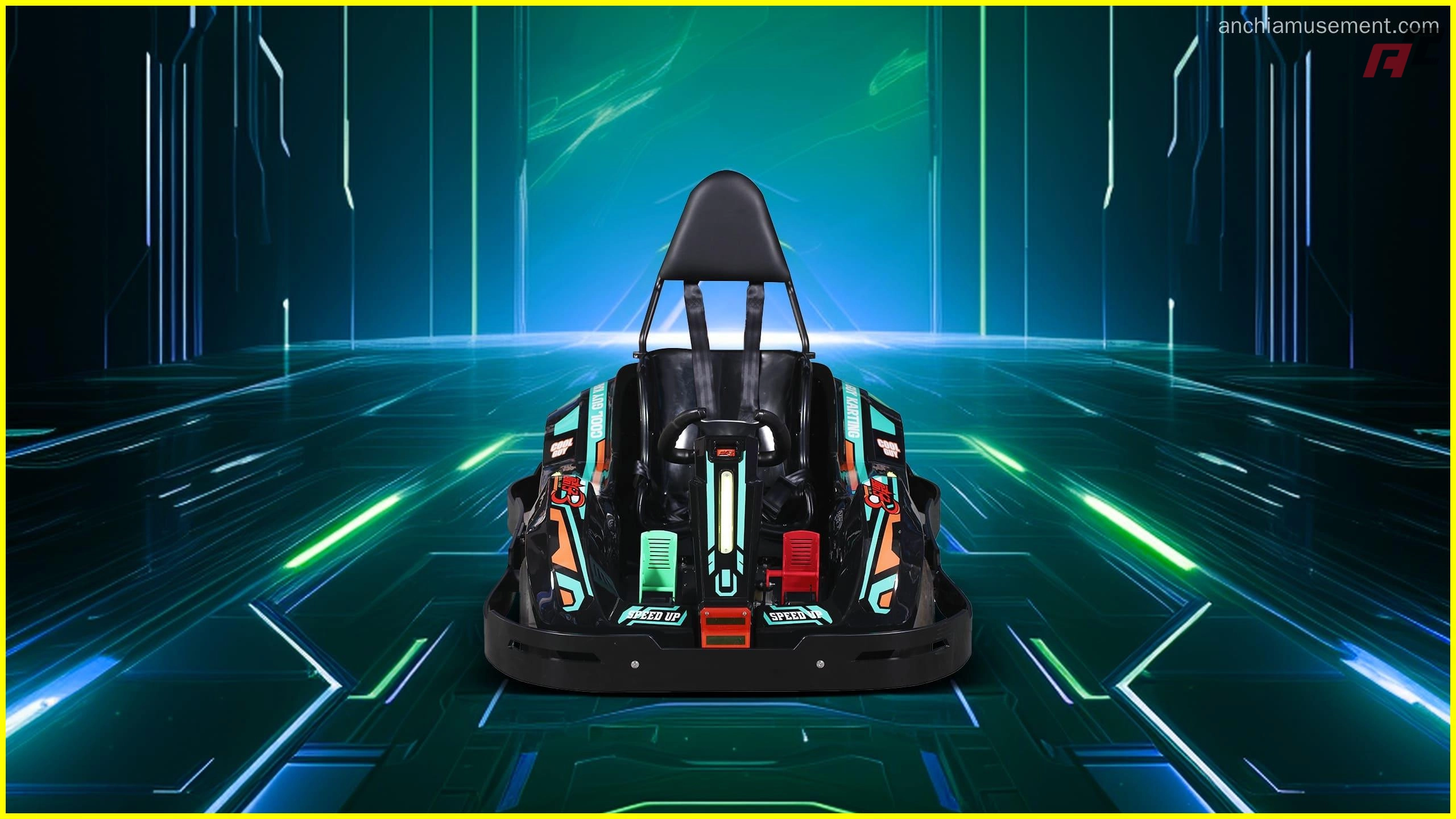 Hi-Speed-Electric-Go-Karts-For-Kids-green-front-anchi Hi Speed Electric Go Karts For Kids green front anchi