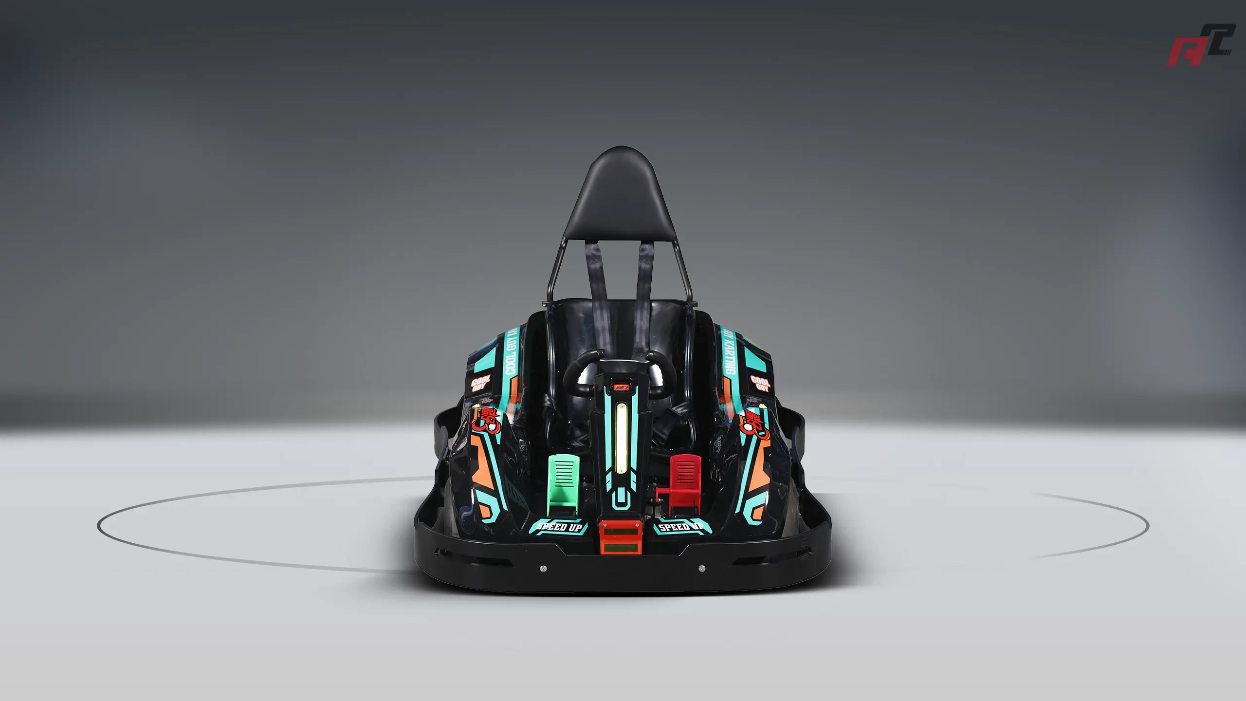 Karts elétricos de alta velocidade para crianças frente verde anchi Karts elétricos de alta velocidade para crianças frente verde anchi