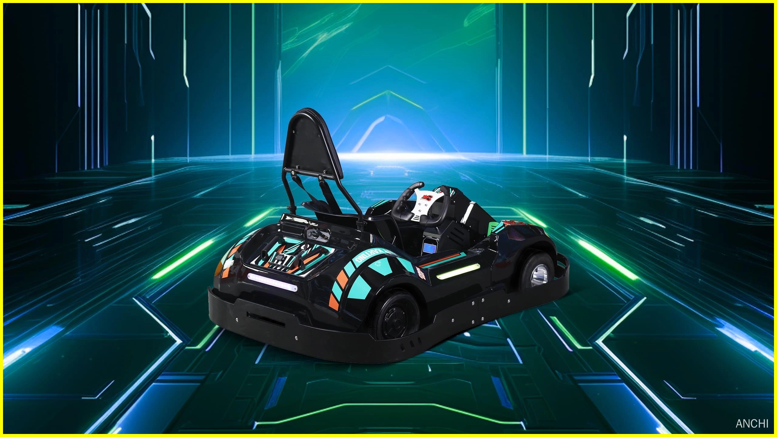 Hi Speed Electric Go Karts For Kids green side anchi