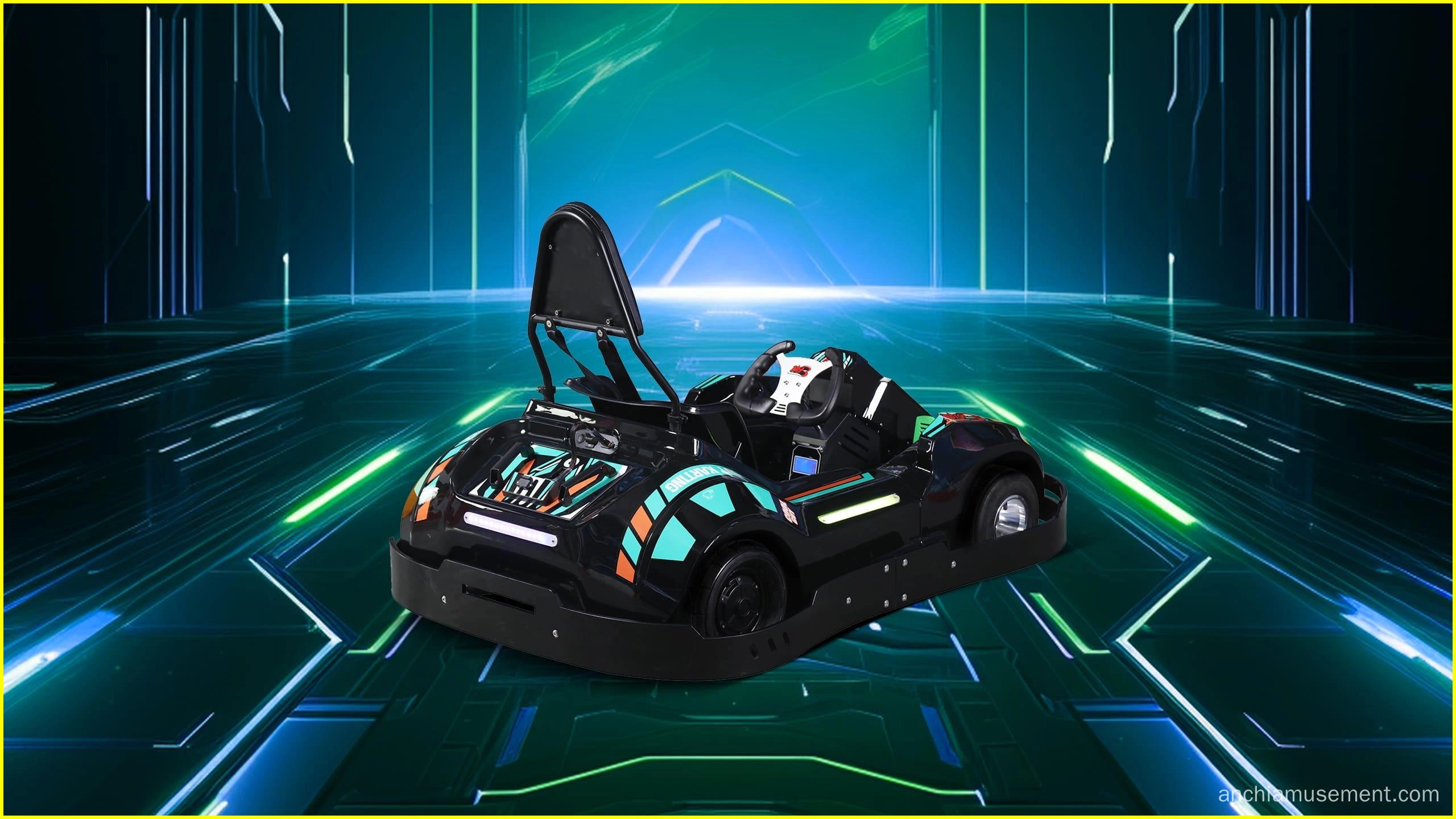 Hi Speed Electric Go Karts For Kids green side anchi