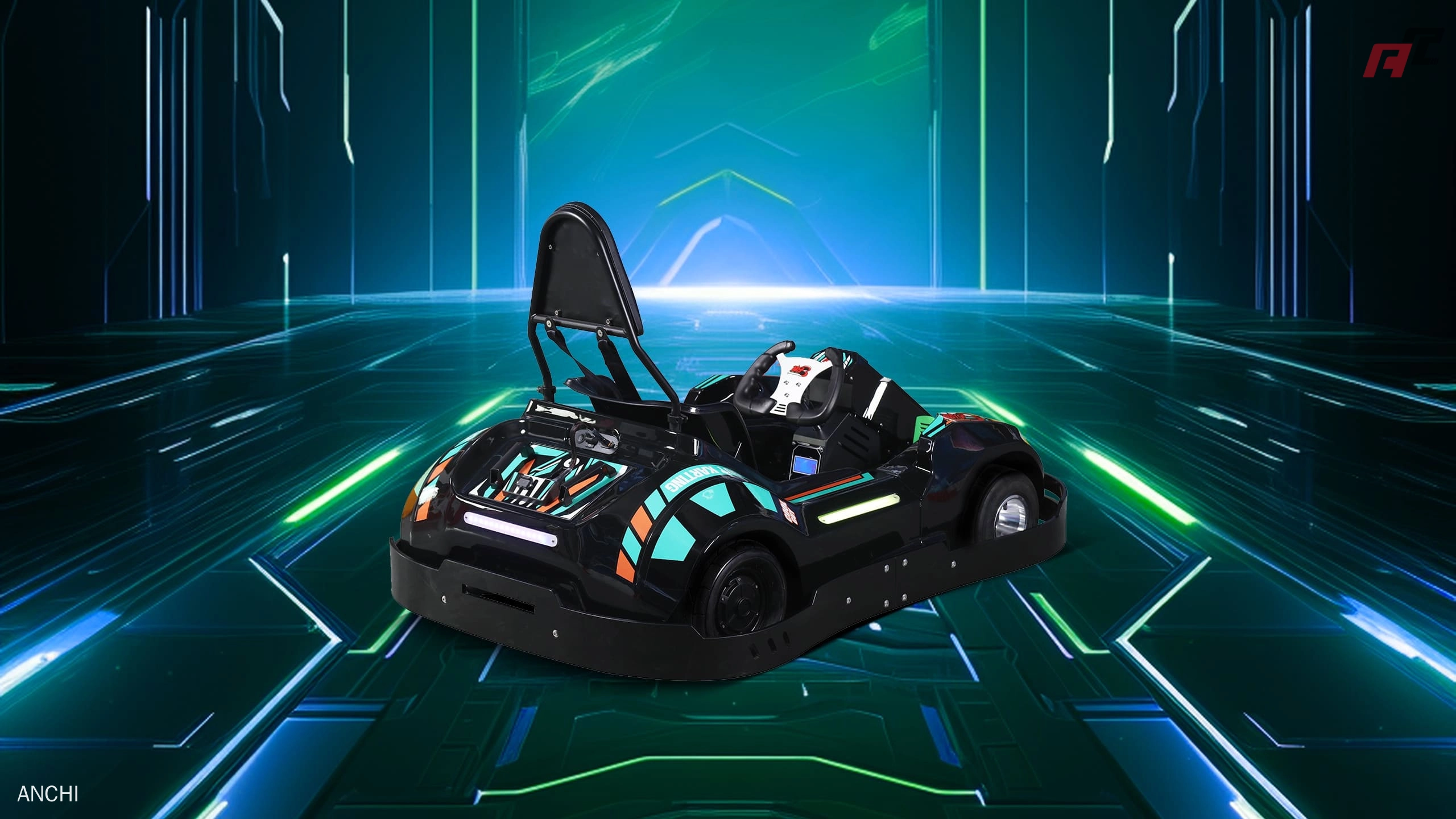 Karts eléctricos de alta velocidad para niños, Green Side Anchi Karts eléctricos de alta velocidad para niños, lado verde, anchi