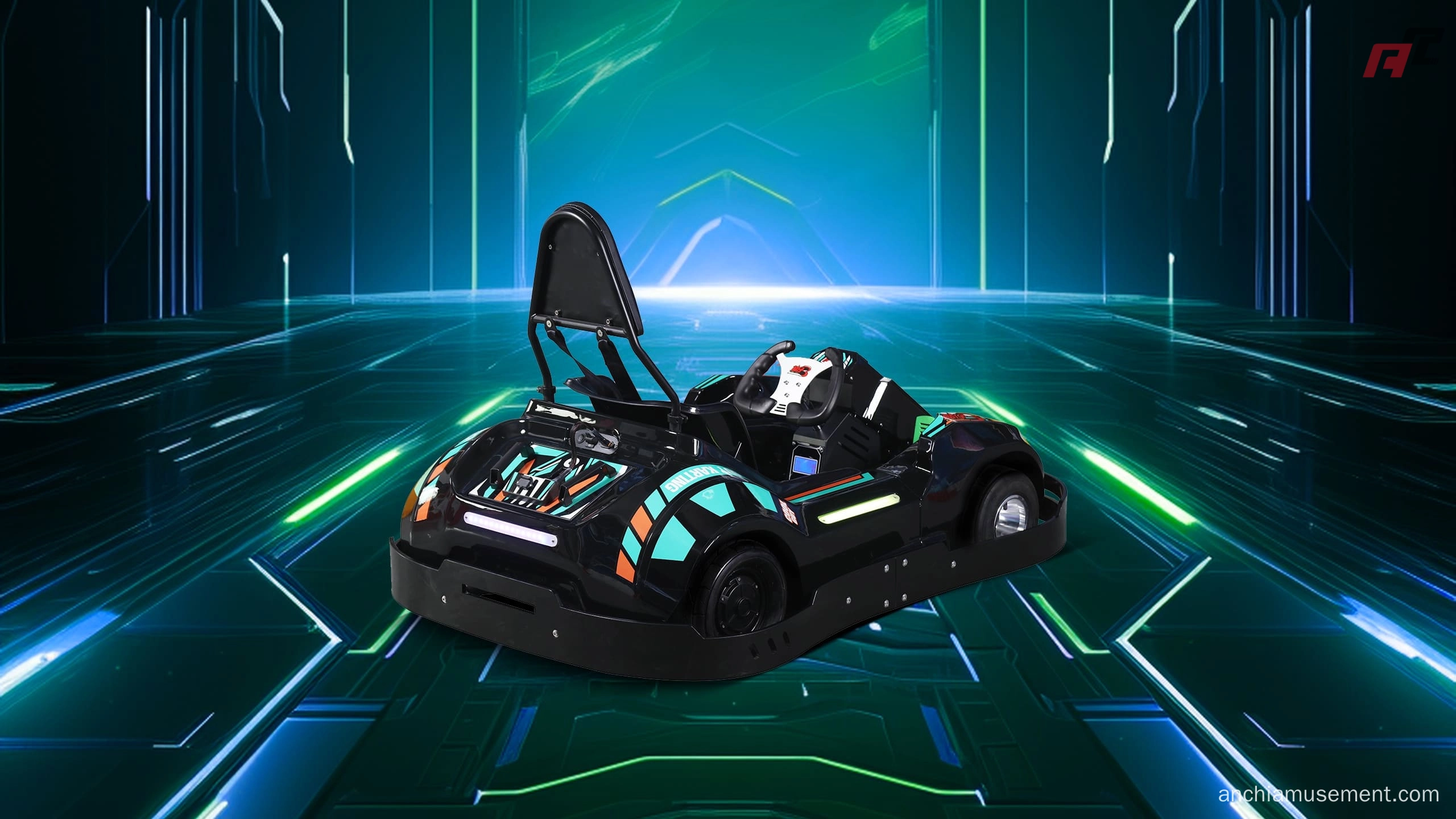 Karts électriques à grande vitesse pour enfants - Green Side Anchi Karts électriques haute vitesse pour enfants côté vert anchi