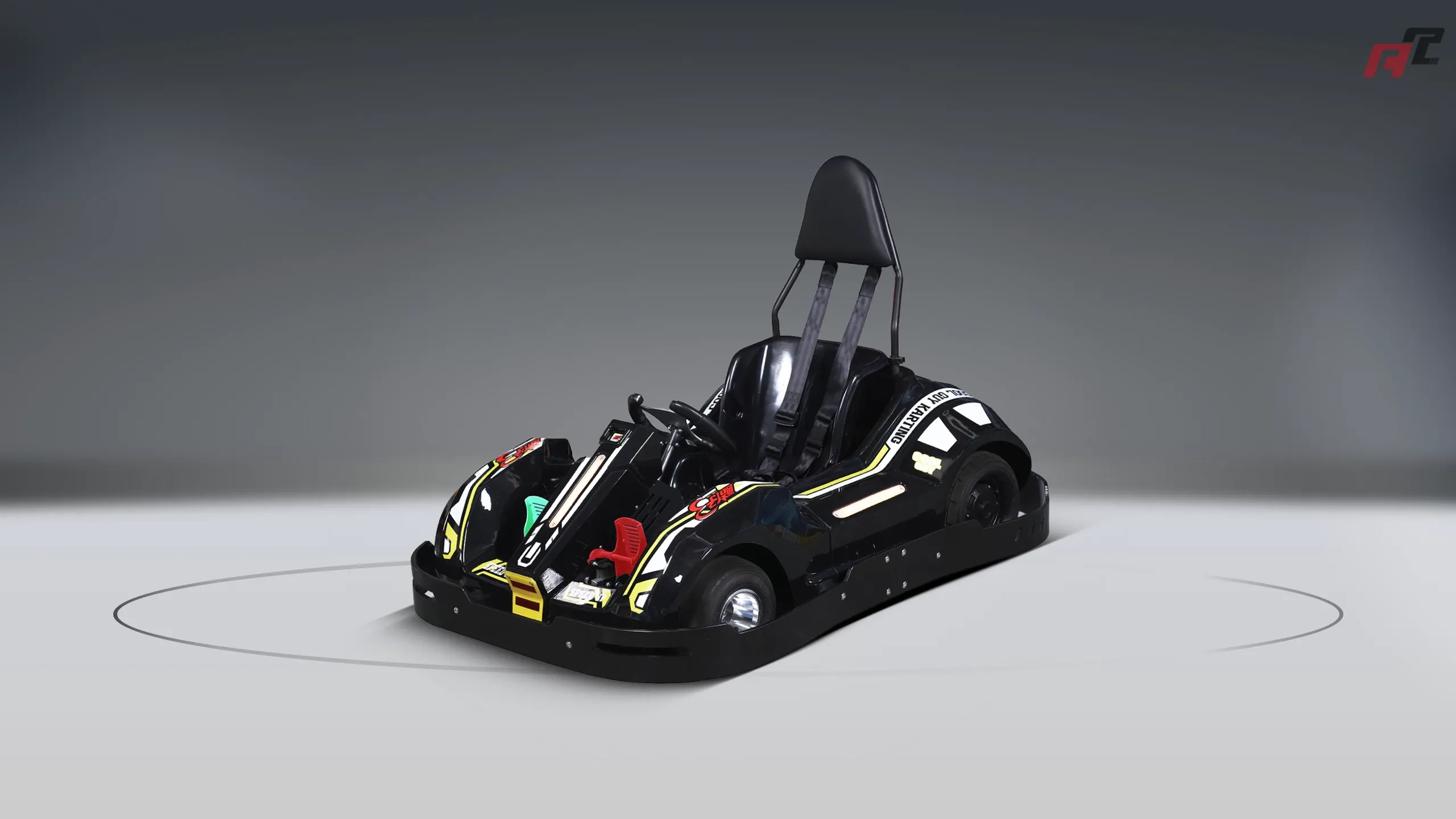 Karts elétricos de alta velocidade para crianças lado amarelo anchi Karts elétricos de alta velocidade para crianças lado amarelo anchi