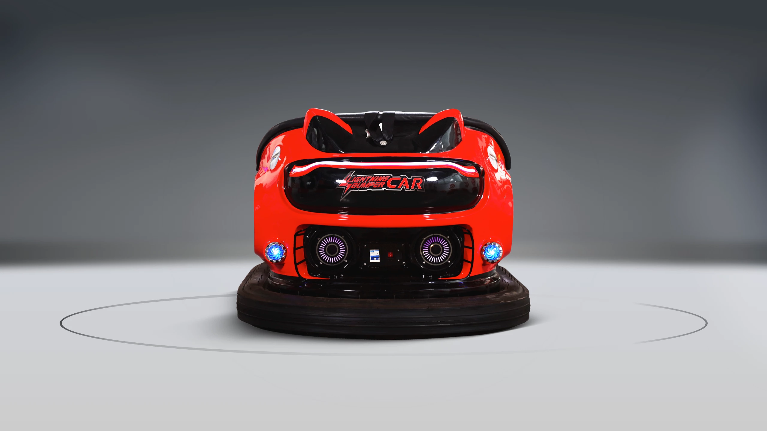 Coche de choque biplaza Lightning para niños