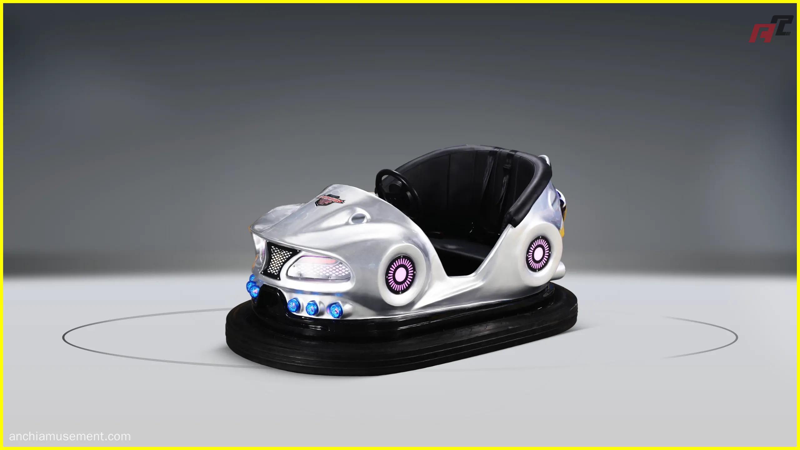 Lightning-Two-seater-Bumper-Car-Yellow Lightning Two-seater Bumper Car Yellow