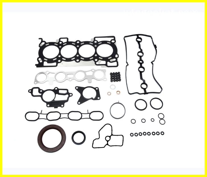 Complete engine gasket set.