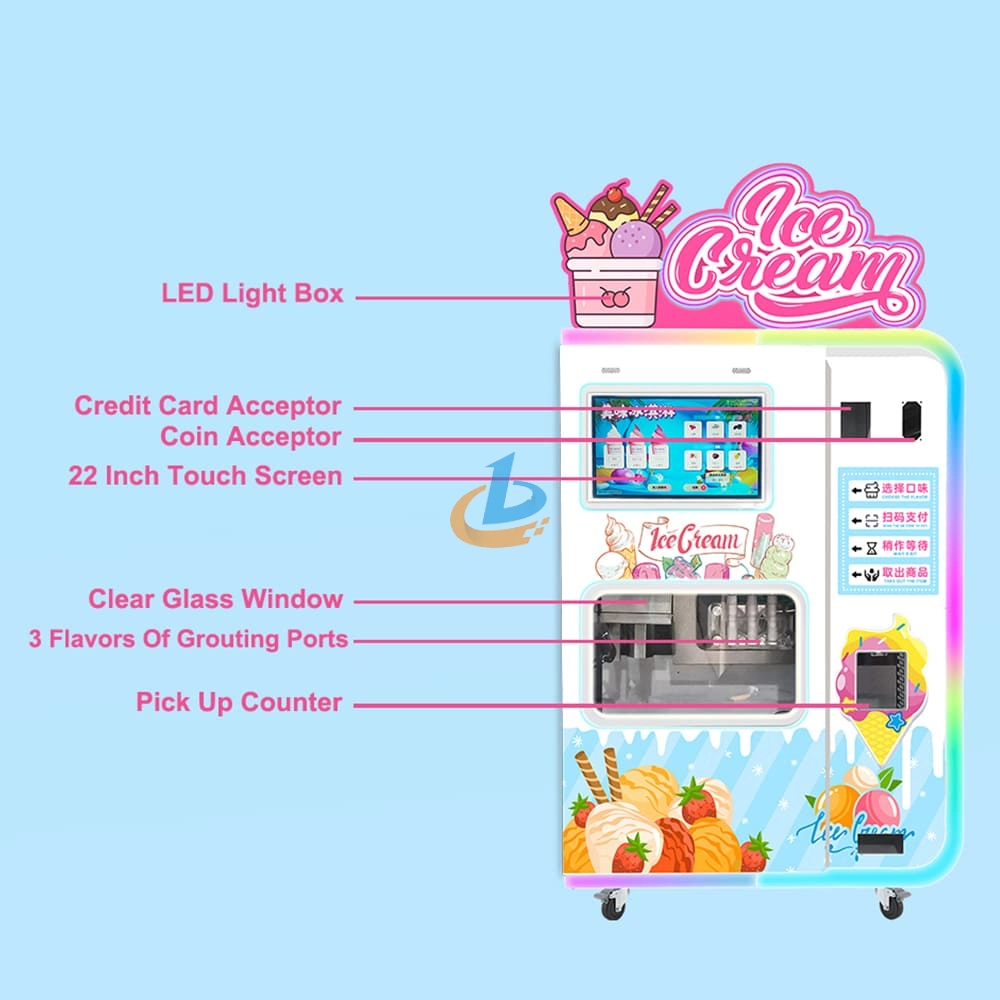 247 Ice Cream Vending Machine - Chuanbo 247 Ice Cream Vending Machine - Chuanbo