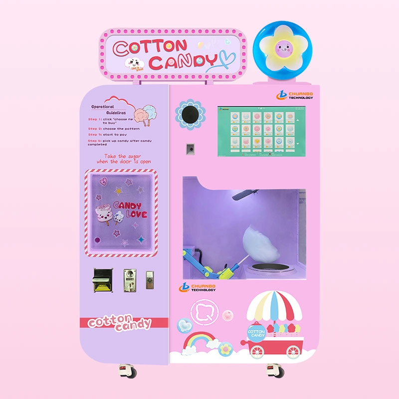 automatic cotton candy vending machine