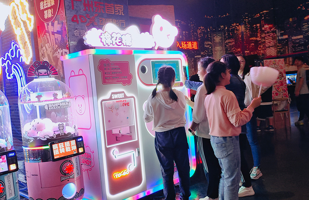 automatic cotton candy machine