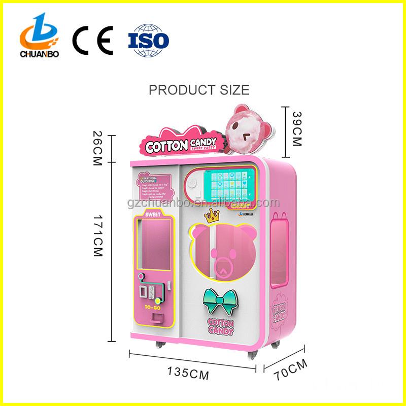 automatic cotton candy vending machine