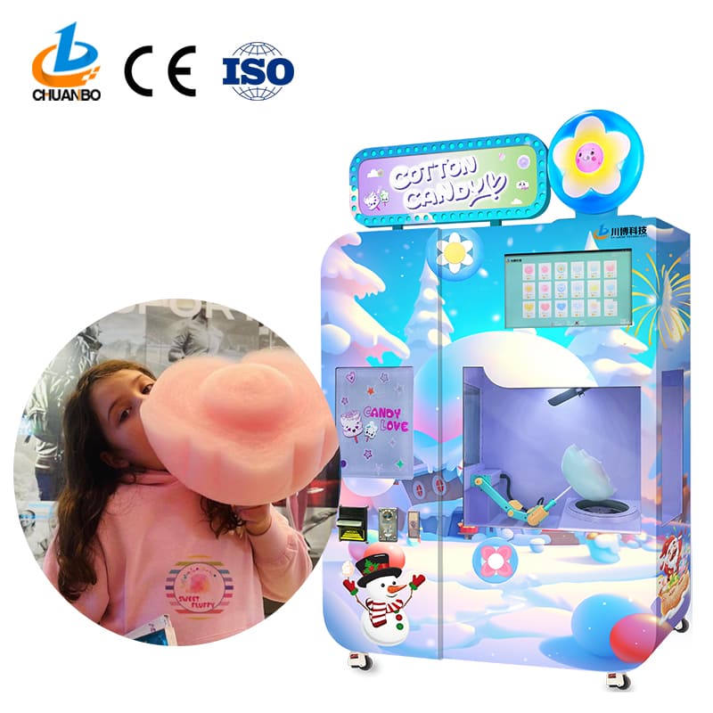 automatic cotton candy vending machine