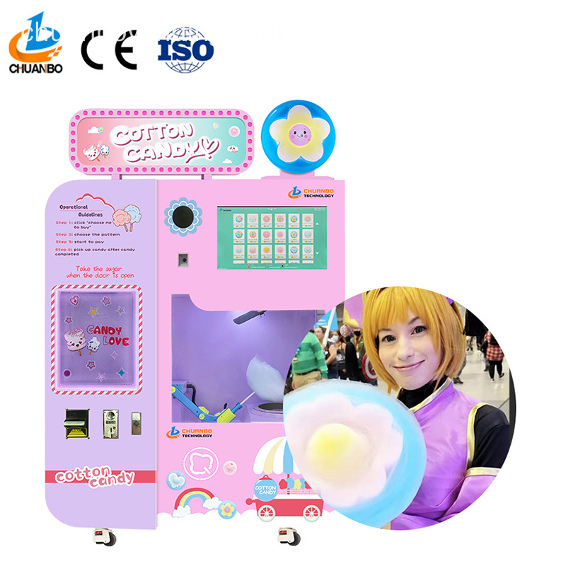 automatic cotton candy vending machine for sale