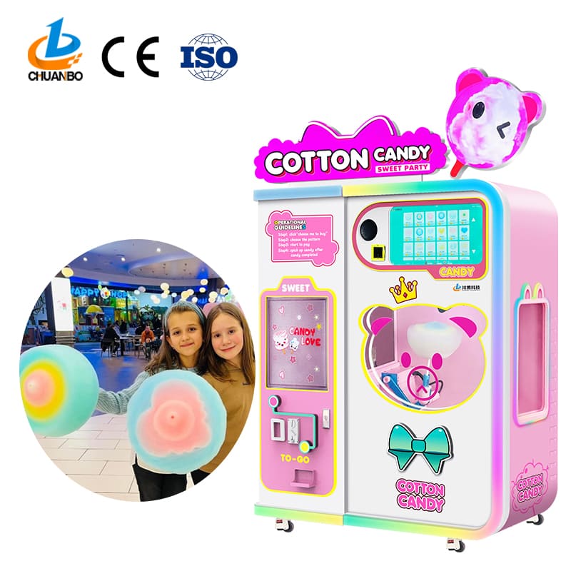 automatic cotton candy vending machine for sale