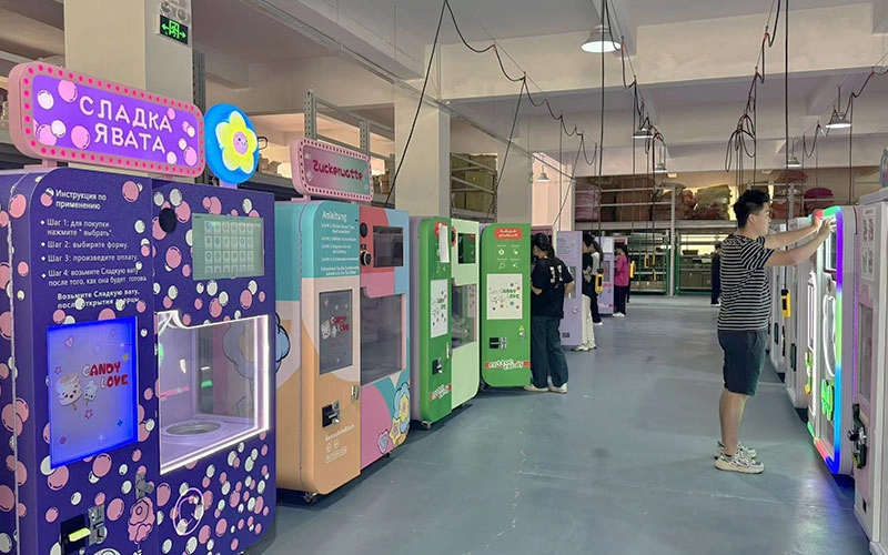 china cotton candy vending machine factory