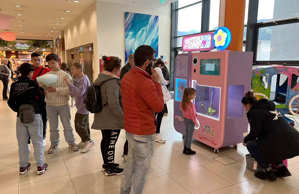 china cotton candy vending machine factory