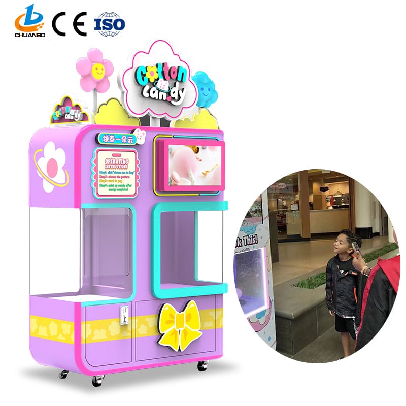 commercial cotton candy vending machine