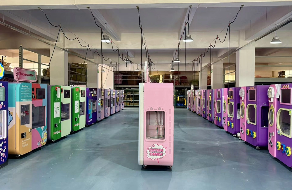 cotton candy vending machine manufacture