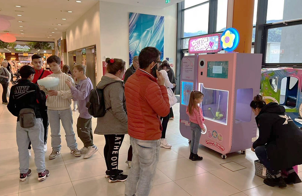 how does an ice cream vending machine work