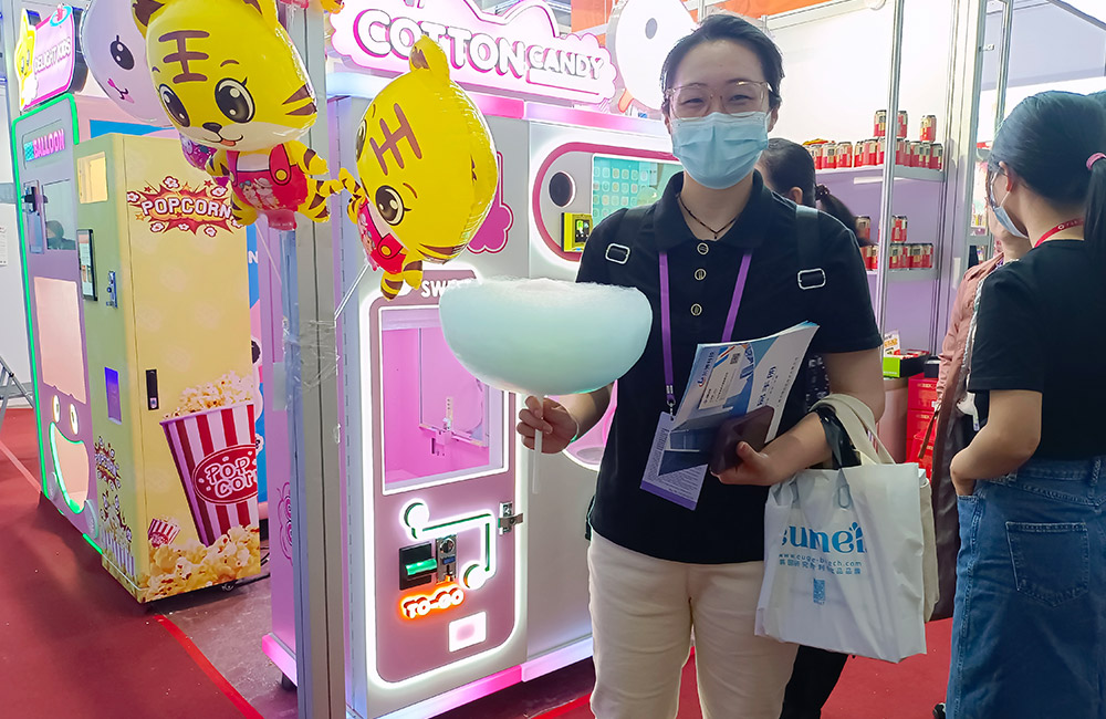 intelligent vending machine cotton candy