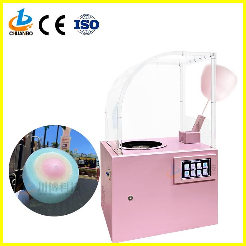 semi automatic cotton candy vending machine