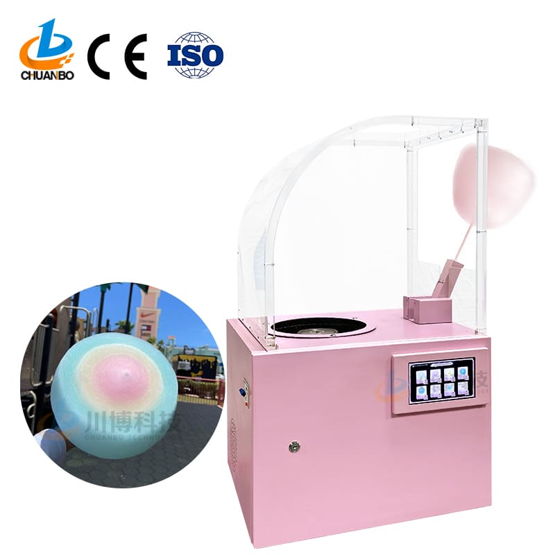 semi automatic cotton candy vending machine