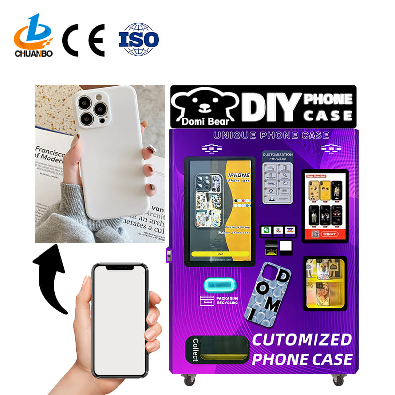 vending machine for printing of phone cases