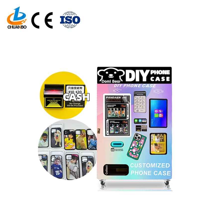 vending machine for printing on phone cases