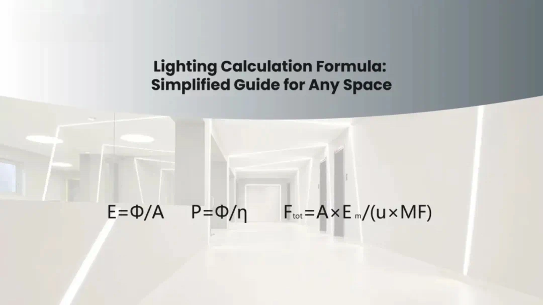 lighting calculation - Vanray