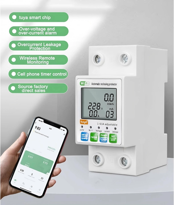 2P WIFI Smart Meter Multiple Electrical Protection - EcoNewlink